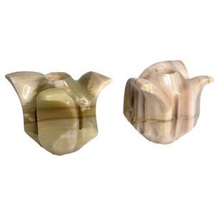 Onyx Stone Candle Holders Onyx Stone 3.5" Hand Carved Mexico Marble Candlestick